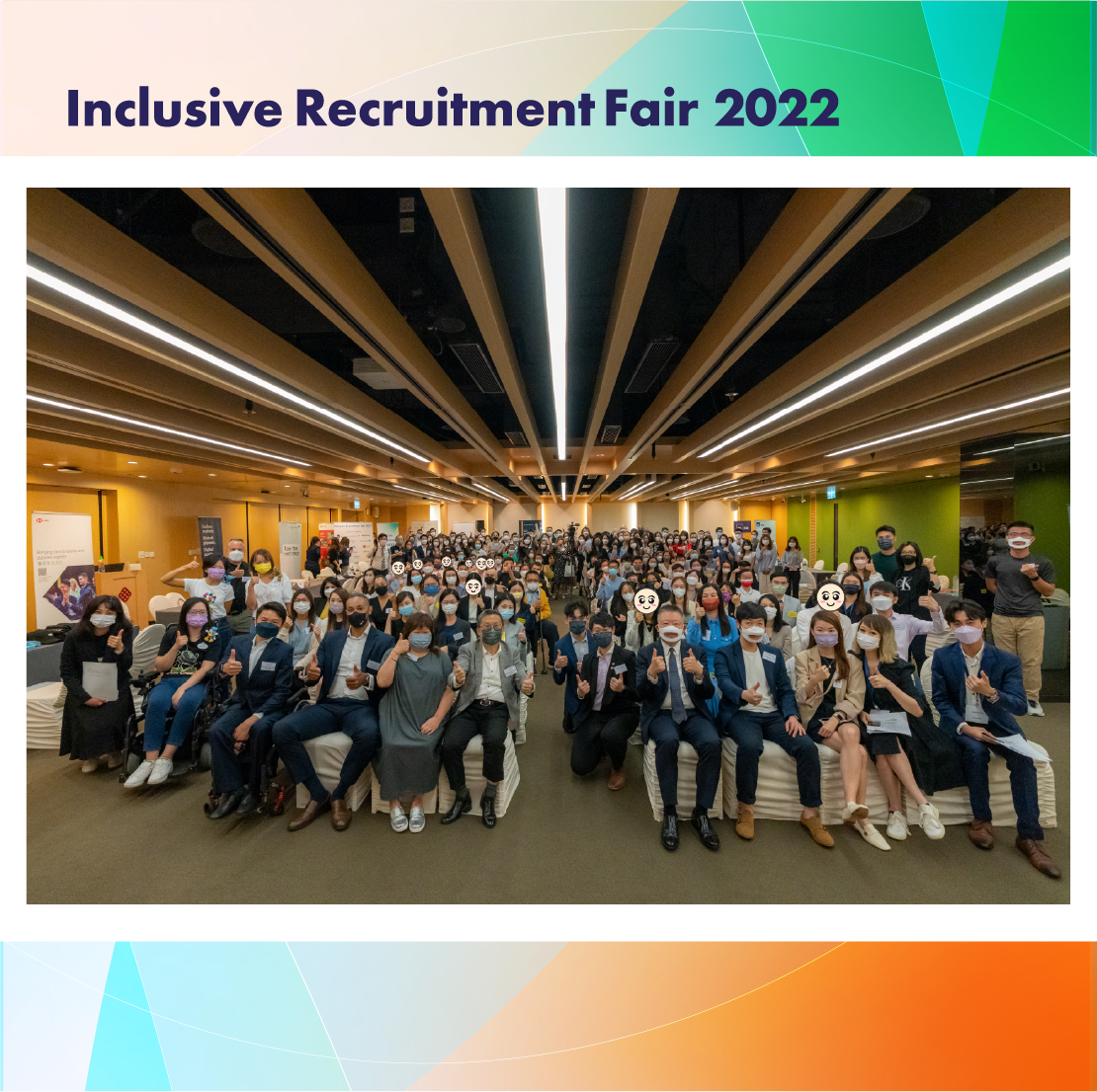A group photo of Inclusive Recruitment Fair 2022.